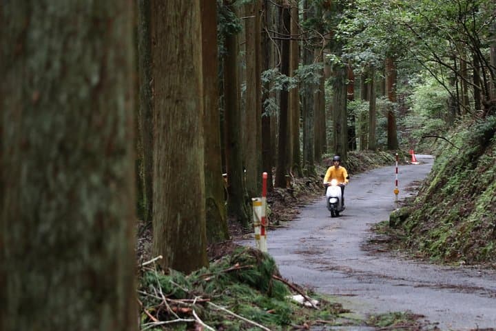 Excursão de scooter de lado de país de Quioto