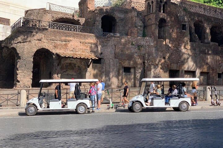 Tour privado barroco carrinho de golfe em Roma