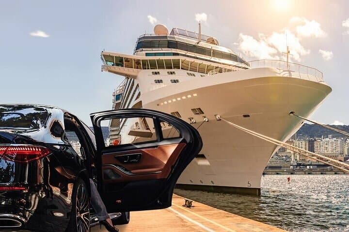 Traslado de luxo privado do Porto de Civitavecchia para o Hotel em Roma