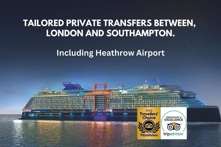 Transferência entre Londres e Southampton - Terminal de Cruzeiros ou Hotel