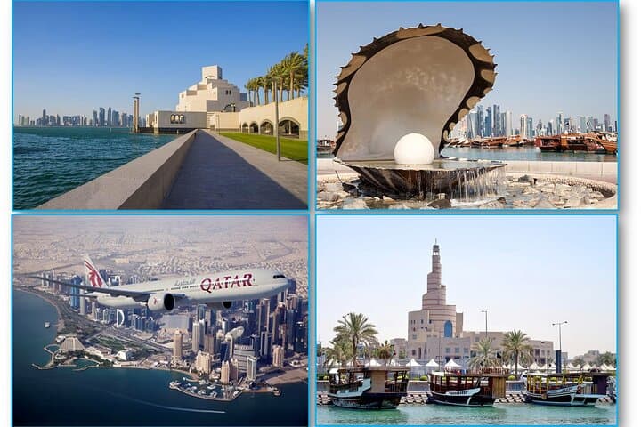 Visite Doha: Highlights Tour da cidade de Doha e cruzeiro de Dhow