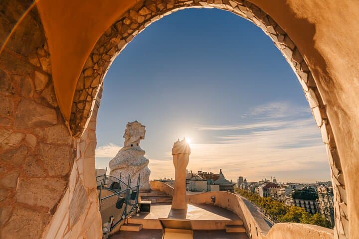 La Pedrera - Casa Mila Amanhecer: Acesso de manhã