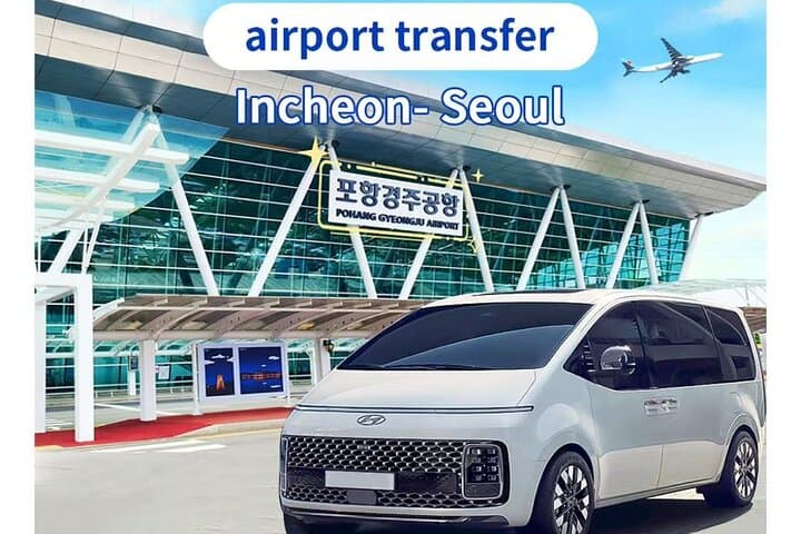 Transporte privado de Aeroporto de Incheon para Seul/Seul para ICN(1 - 6pax)