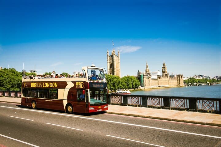 London Big Bus Hop-On Hop-Off Tour com cruzeiro opcional no rio
