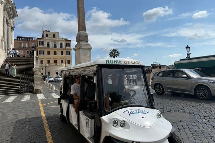 3H Barroco Antiga e experiência de comida pelo carrinho de golfe em Roma