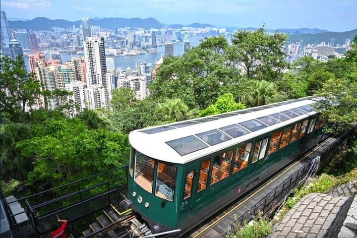The Peak Tram Fast-Track Combo Tickets com Guia de Excursão em Hong Kong