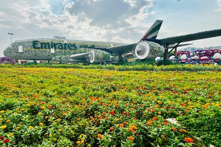 Entrada para o Jardim dos Milagres de Dubai com transferência de hotel