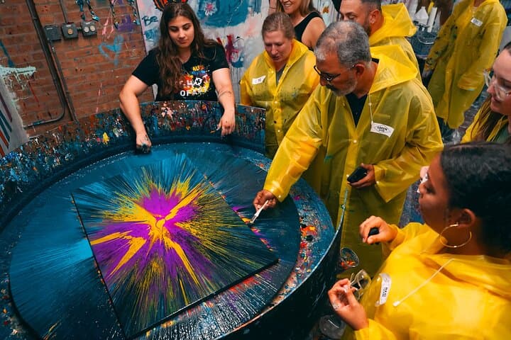 Experiência de Spin Art em Nova Iorque