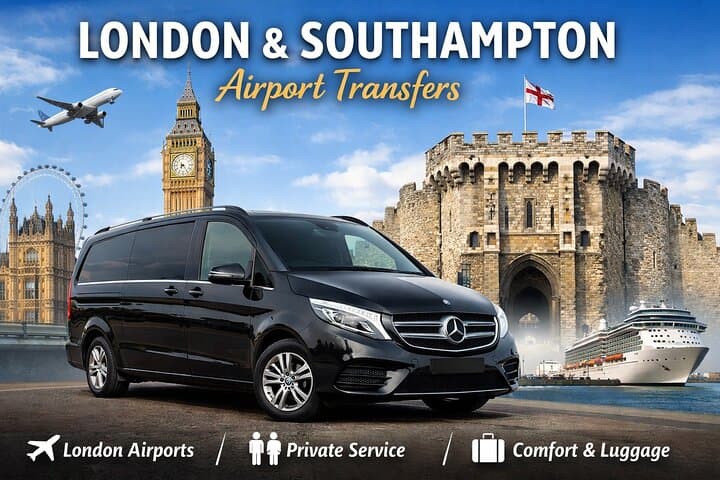 Transporte privado de Aeroportos de Londres ou Central de Londres para Southampton