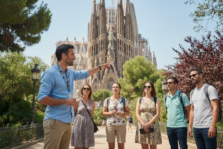Excursão guiada privada à Sagrada Família e ao Parque Guell