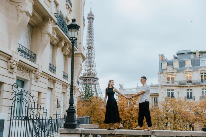 Fotógrafo de férias em Paris