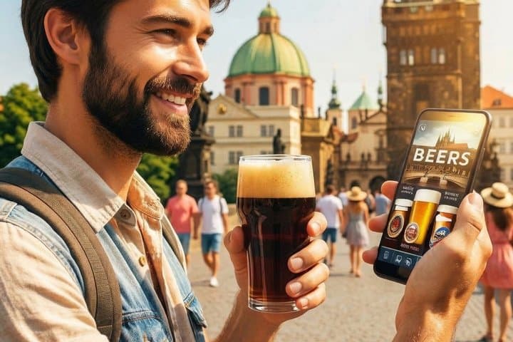 Excursão de cerveja guiada por áudio em Praga com exposição de ingressos em Praga