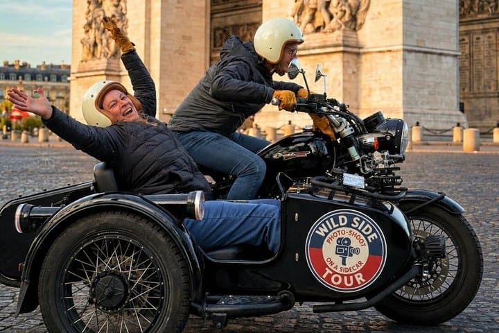 Paris by Side Car Um cineasta Vídeo filmar seu momento