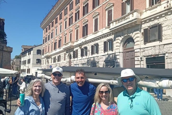 Passeio de carro de golfe Roma barroca