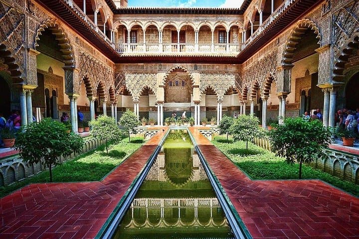 Ingresso do Real Alcázar de Sevilha Palácio Mouro e Jardins Sevilha
